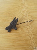 Derby Small Hairpin - Dark Grey