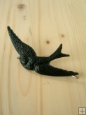 Swooping Swallow Hair Pin - Black